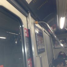 電車内です。