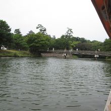 船からの松江城です。