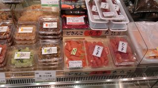 タラコとイカの佃煮を土産に