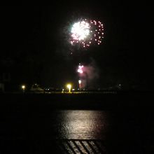 対岸の高島の花火大会が見えた By しそまきりんご 築港臨海公園のクチコミ フォートラベル