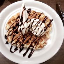 手作りワッフル