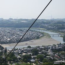 ロープウェイからの眺め