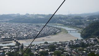 岩国城へ行くためのロープウェイ