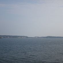 船からの景色もいい