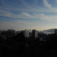 釜山タワーに登らなくてもこんな景色は楽しめます。