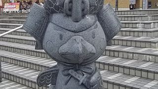 たか丸君がお出迎え