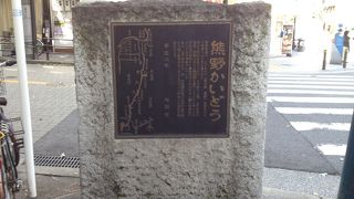 熊野道の起点．．推定ポイント。