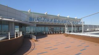 冬の羽田空港 国際線旅客ターミナル 展望デッキ