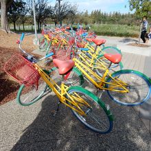 敷地内を移動するための自転車