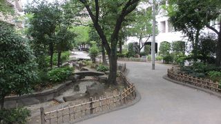 細長い公園です