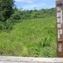 遊歩道沿いで休憩ができます