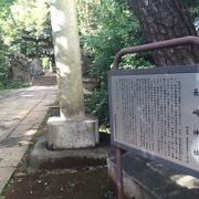 椎名町駅近くの神社