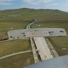 馬の首の展望台から見た周辺。ホテル建設も計画中だそうです