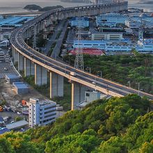 聖通寺山からの瀬戸大橋