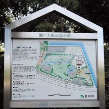 瀬戸大橋記念公園の案内図