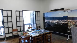 駅前広場にポツリとありめだつ建物