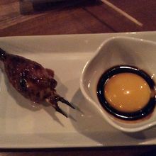 つくね、甘辛いタレがいい。