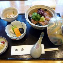 鯛茶漬け定食1600円　おいしかった