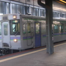 帯広駅にて待機中の快速狩勝