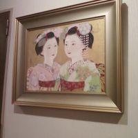 奥田元宋のお弟子さんの絵です。