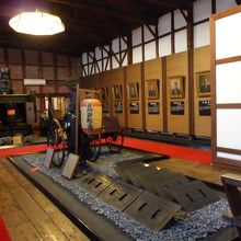 木製の展示品もよく保存されている