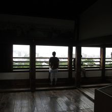 天守からの眺めです。