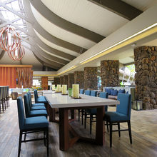 アート作品のような内装です