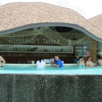 プールに入りながらBarで一杯