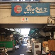 築地市場の飲食店街