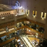 ロビーの吹き抜け感はシティホテルっぽい。