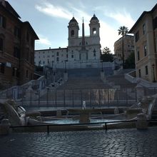 スペイン階段は工事中