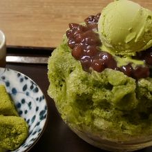 抹茶かき氷