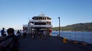 大きなフェリーであっという間