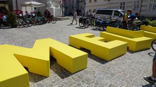 趣きのある広場です