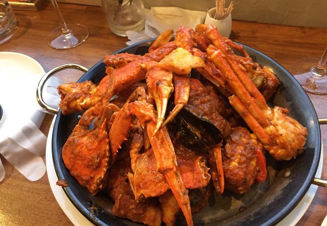 使い捨て手袋をつけていただきました