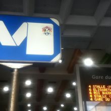 メトロのブリュッセル南駅入口付近