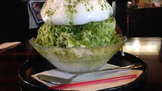 ふわふわかき氷と素敵なロケーション