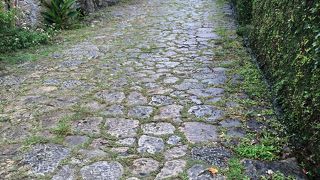 琉球時代に造られた石畳の道は風情があります。