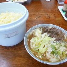 肉うどん　旨いよ