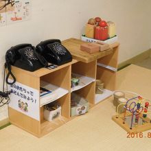 むかしのおもちゃで遊ぶコーナー