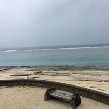大浜海浜公園にて、海の様子。
