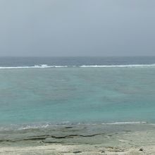 大浜海浜公園にて、海の様子。