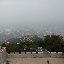 驪山頂上からの眺め
