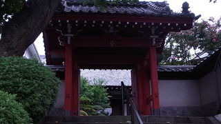 赤くて目立っている