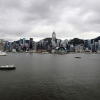 目の前にはこの風景がドーン！生憎の天気が残念ですが…