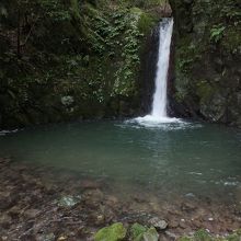 二見滝の右側の滝と滝壺