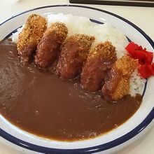 牡蠣フライ入りのカレー