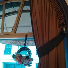 こちらにも花の飾り