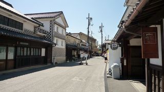 美観地区に近い商店街　画廊やアクセサリーのお店が多い