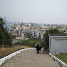 灯台からの帰りの階段